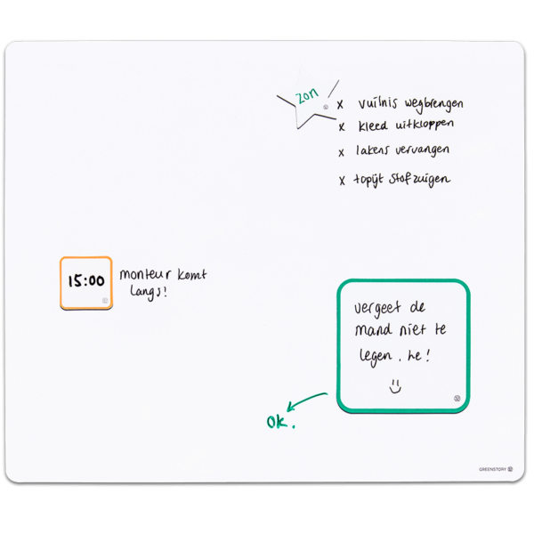 Sticky blank board large Whiteboard by Greenstory