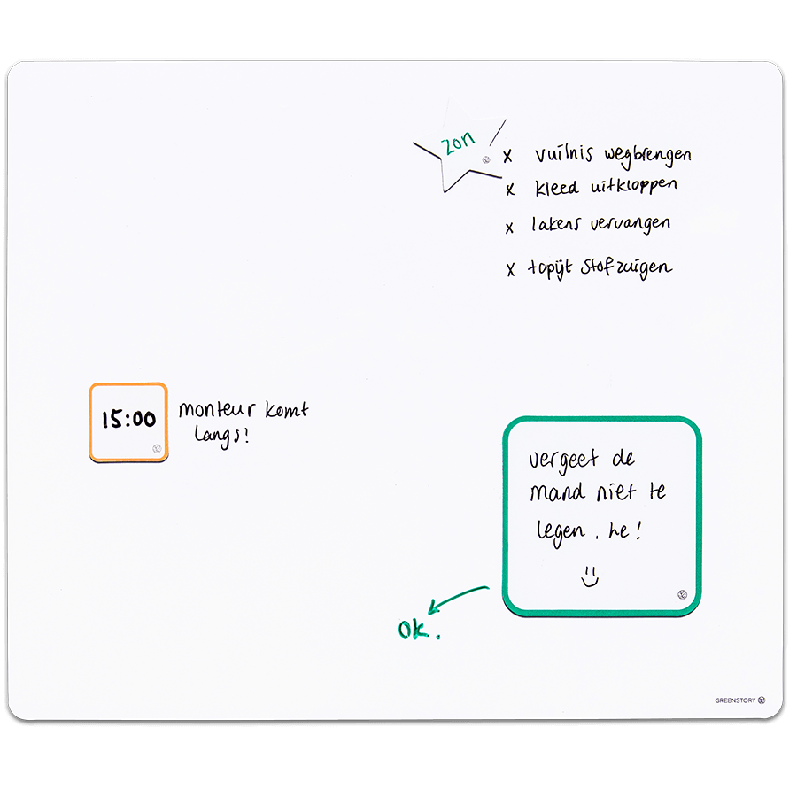 Sticky blank board large Whiteboard by Greenstory