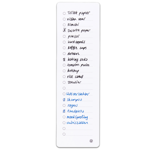 Sticky shopping planner Whiteboard